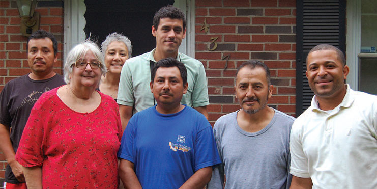 Selina Zygmunt (second from left) worked close with MCN through our Hombres Unidos program.