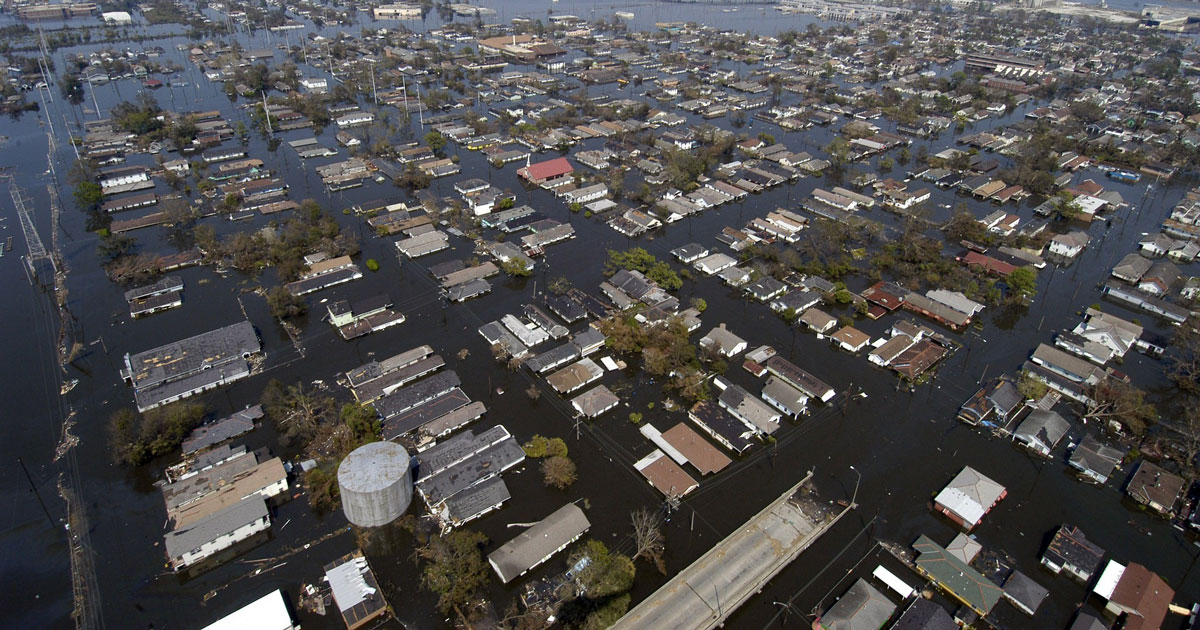 New Orleans Louisiana after Hurricane Katrina