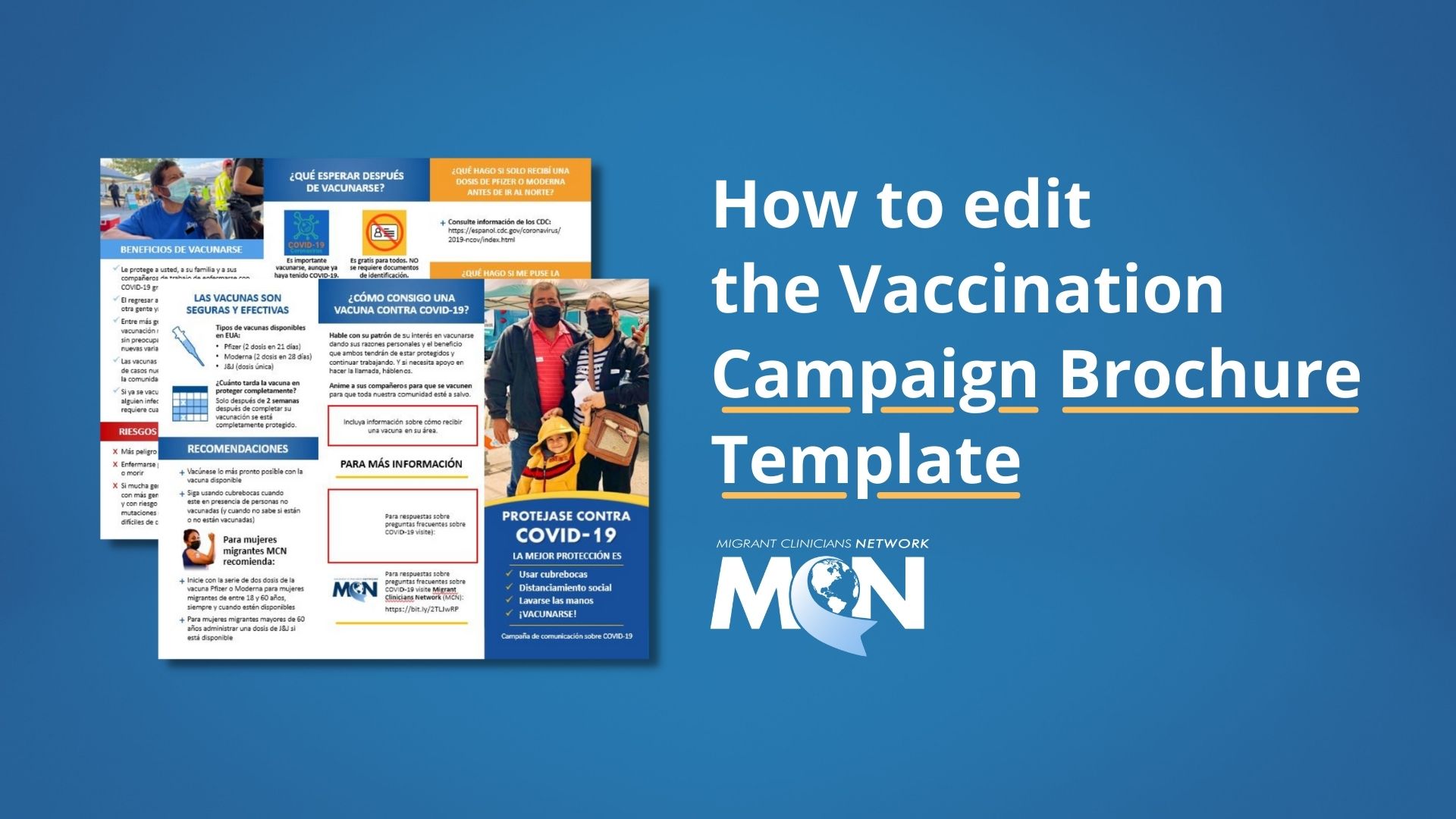 Video - How to Edit the Vaccination Campaign Brochure Template