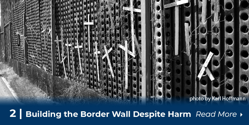 Building wall despite harm
