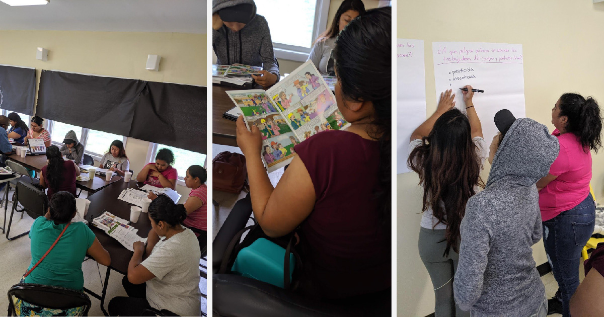 Community Health Worker parents participating in the different aspects of the training