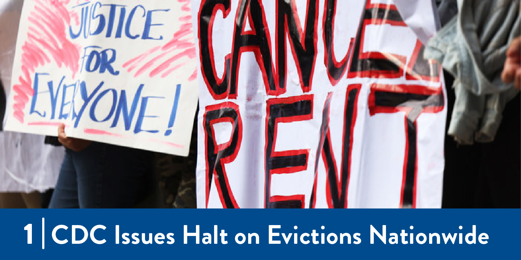 people protest against evictions