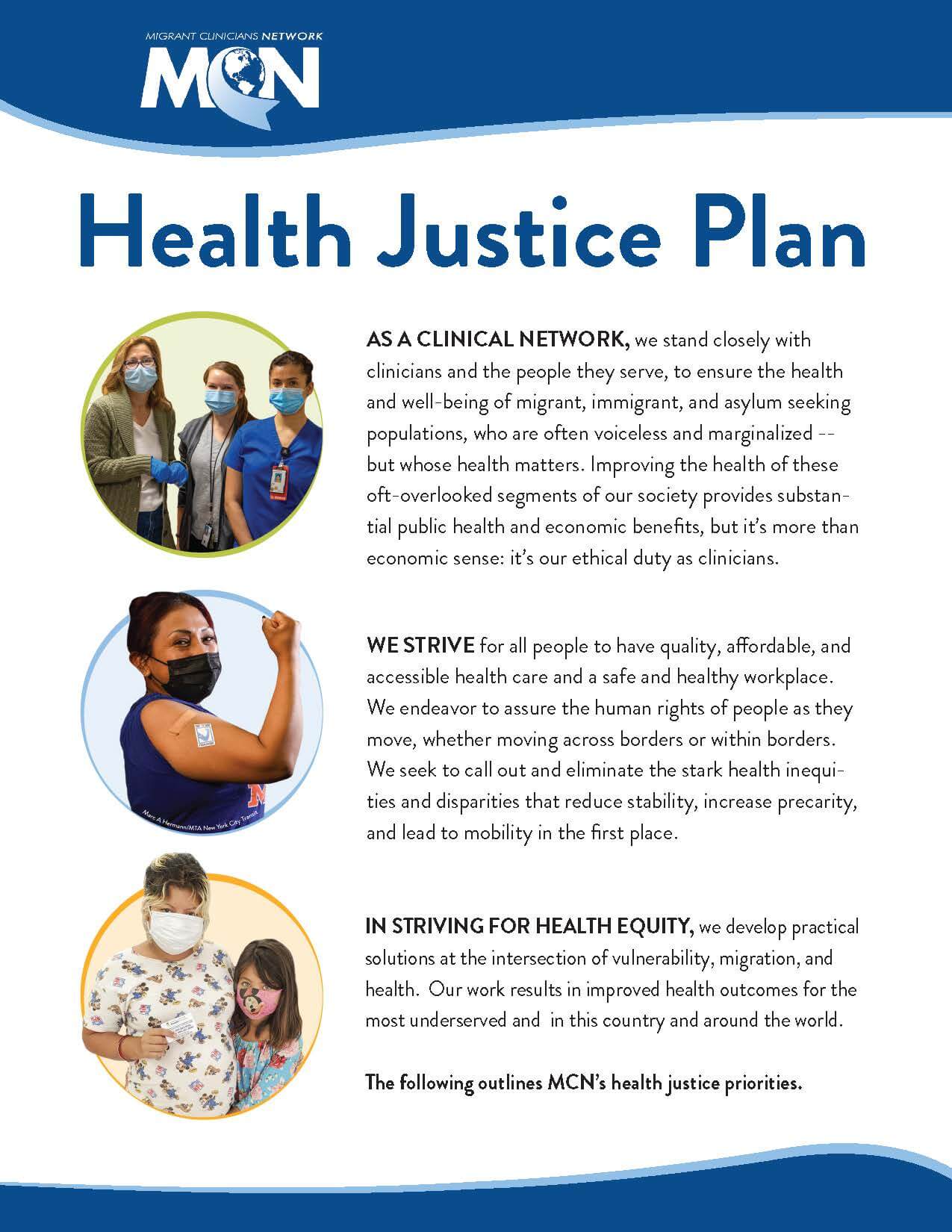 2022 MCN Health Justice Plan