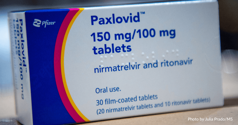 A box of Paxlovid