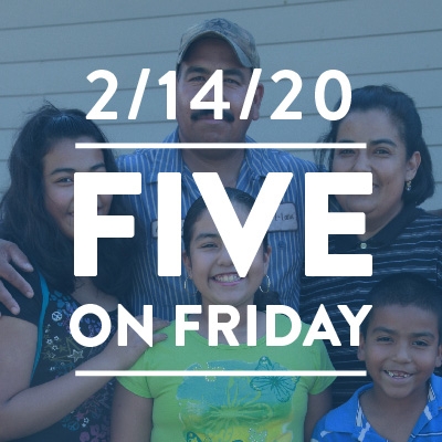 Five on Friday February 14, 2020