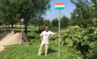 Dr. Laszlo Madaras at the Austro-Hungarian Border