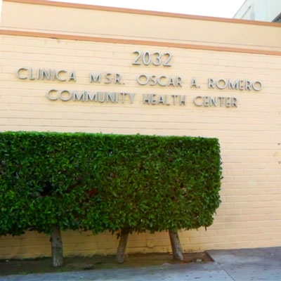 Outside of Clinica Msr. Oscar A. Romero Community Health Center