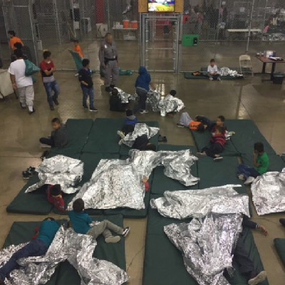Photo provided by CBP to reporter on tour of detention center
